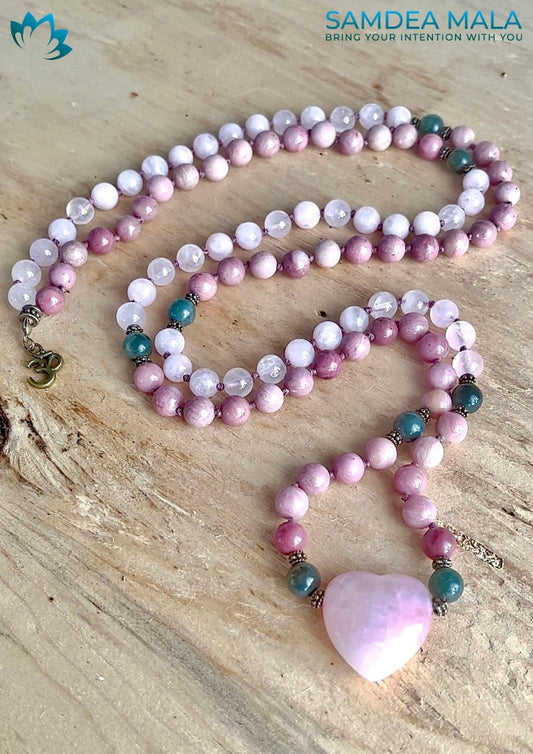 Forgiveness and healing meditation mala necklace. I’m sorry
Please forgive me
Thank you
I love you