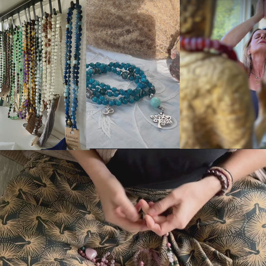 Handmade Custom Mala in Apatite – Clarity, Motivation & Personal Growth
