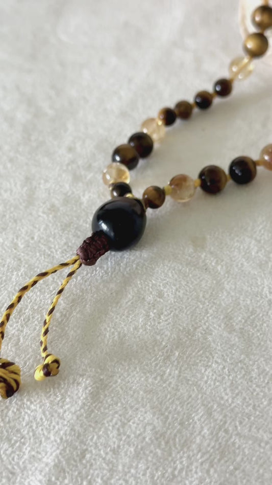 Box Breathing – Half Mala Bracelet for Breathwork and Meditation, Centering & Energy