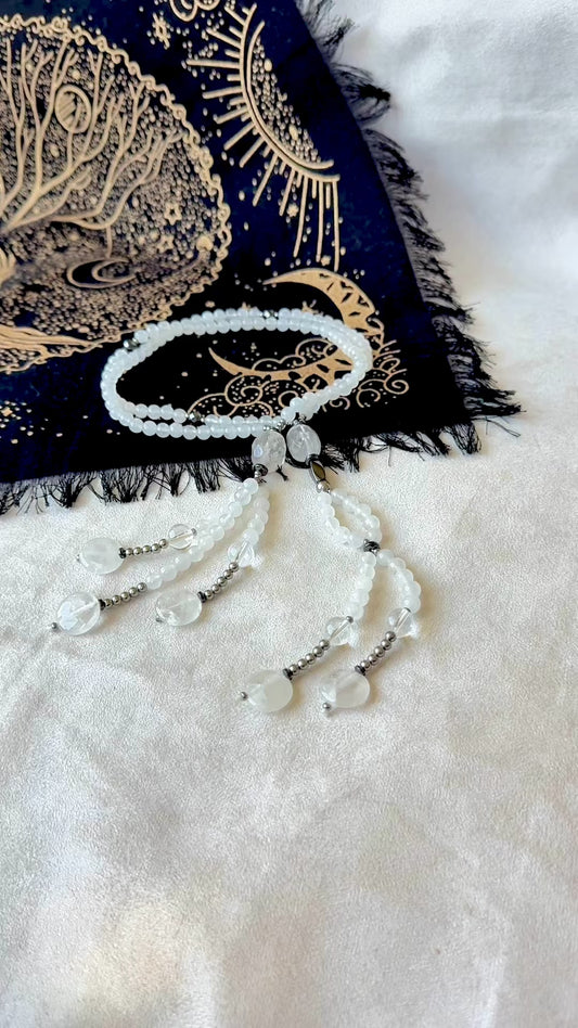 White Jade Nichiren Juzu – Japanese Buddhist Prayer Beads for Devotion and Clarity