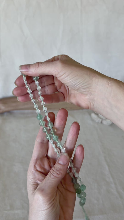Respirazione della Pausa – Bracciale Mezzo Mala per Breathwork e Meditazione, Simbolo della Chiarezza