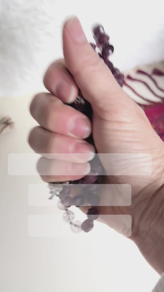 Almandine Garnet Mala for Grounding & Self-Confidence