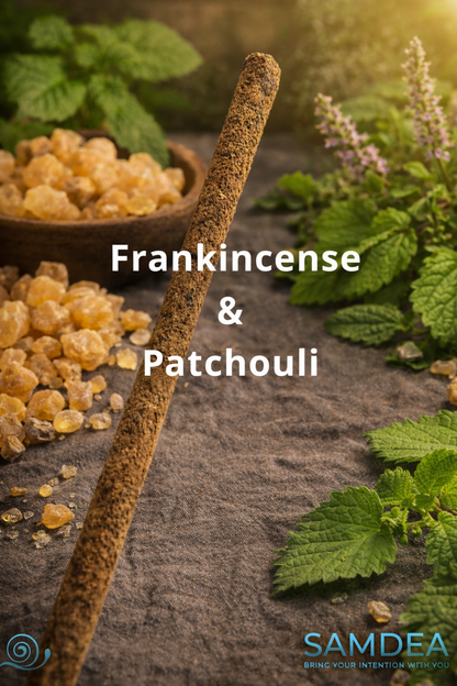 Incenso Masala Artisan Premium - Fatto a mano in India - Resine naturali ed erbe - Durata 90 min - Rituale Yoga e Meditazione - Singolo Stick